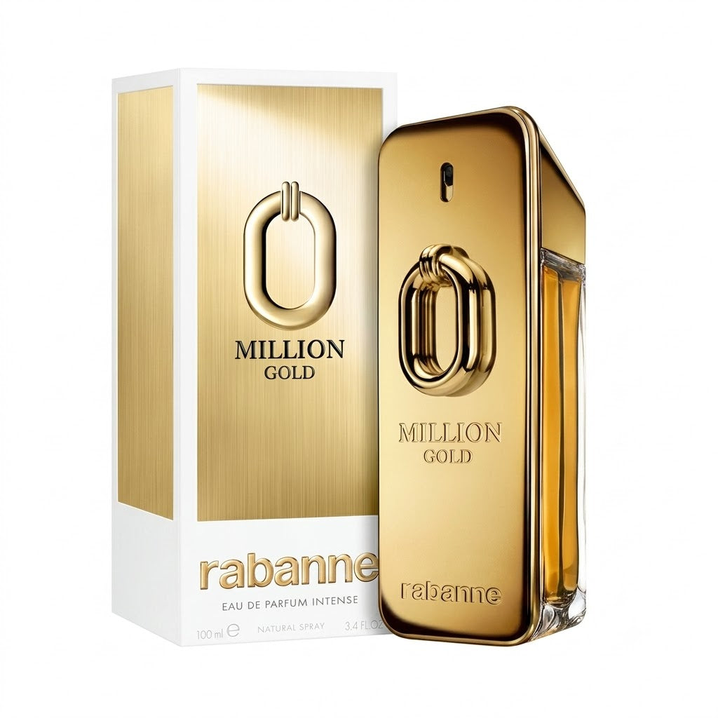 Flacon de parfum RABANNE MILLION GOLD EAU DE PARFUM INTENSE pour homme - ZAFFIRO Parfumerie de luxe Algérie