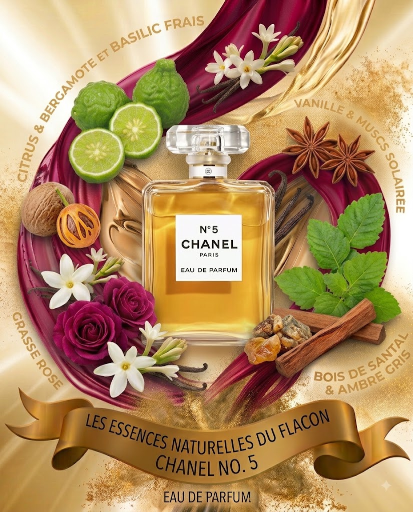 Flacon de parfum CHANEL N°5 EDP pour femme - ZAFFIRO Parfumerie de luxe Algérie