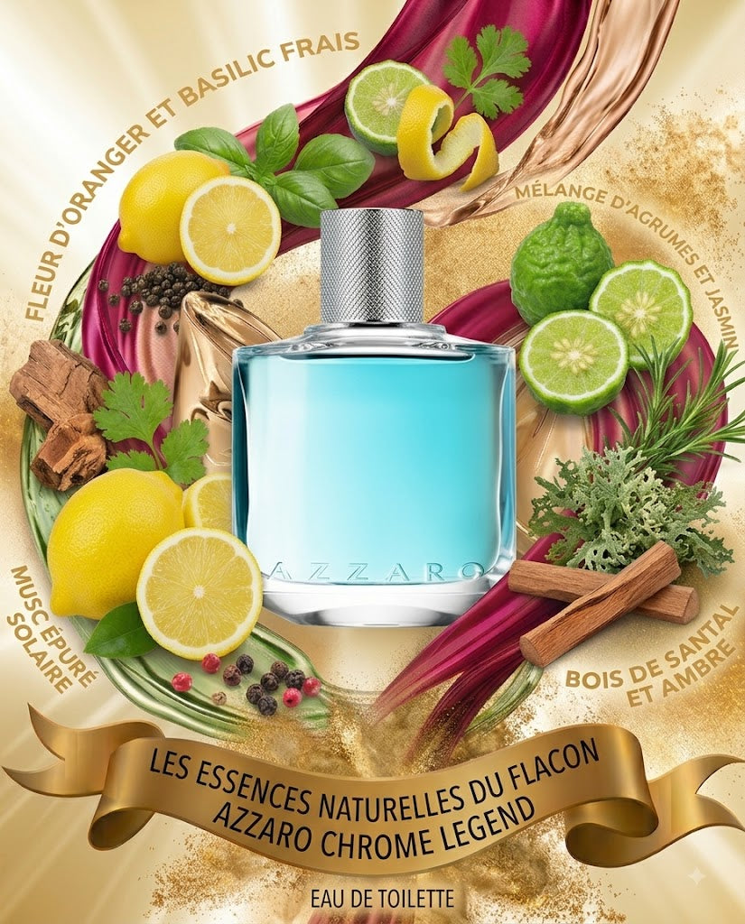 Flacon de parfum AZZARO CHROME LEGEND EDT pour homme - ZAFFIRO Parfumerie de luxe Algérie