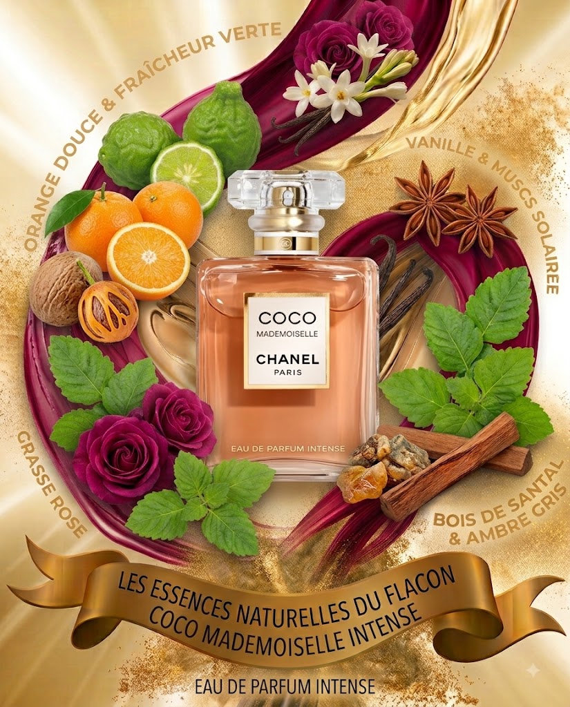 Flacon de parfum CHANEL COCO MADEMOISELLE INTENSE pour femme - ZAFFIRO Parfumerie de luxe Algérie