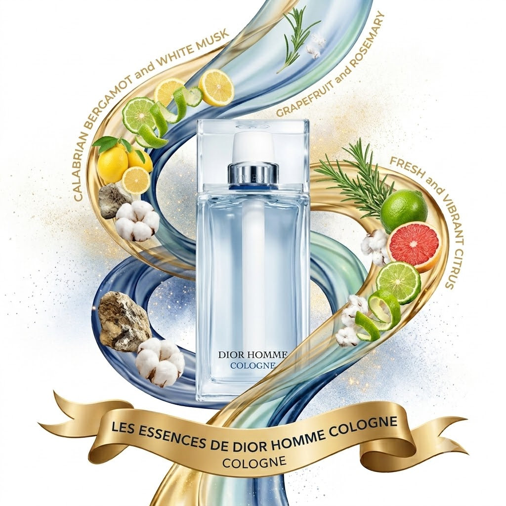 Flacon de parfum DIOR HOMME COLOGNE pour homme - ZAFFIRO Parfumerie de luxe Algérie