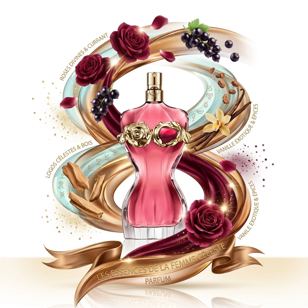Flacon de parfum JEAN PAUL GAULTIER LA BELLE ROSÉA EDP pour femme - ZAFFIRO Parfumerie de luxe Algérie