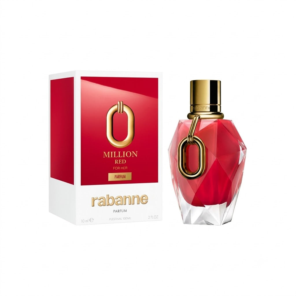 Flacon de parfum RABANNE MILLION RED PARFUM pour femme - ZAFFIRO Parfumerie de luxe Algérie