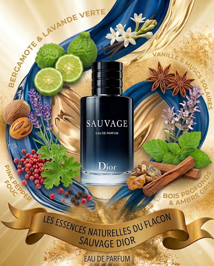 Flacon de parfum DIOR SAUVAGE EDP pour homme - ZAFFIRO Parfumerie de luxe Algérie