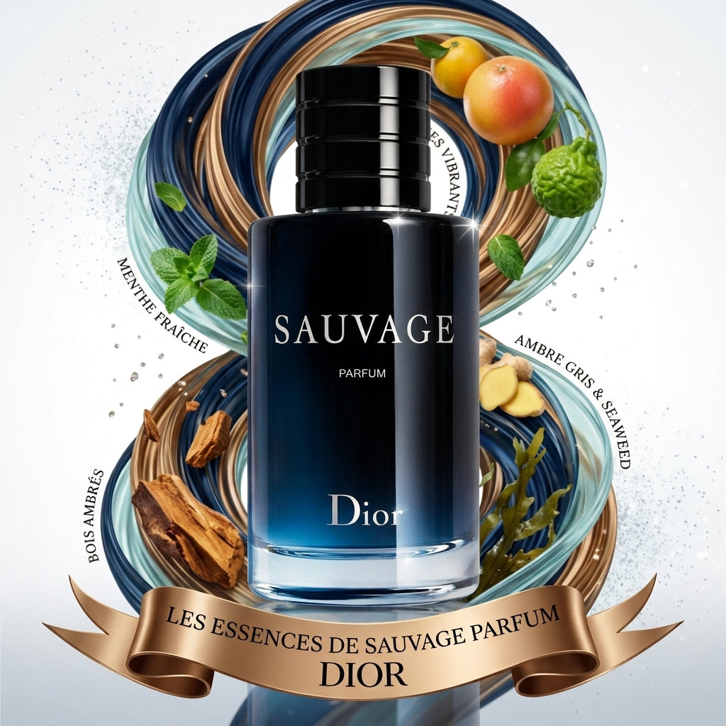 Flacon de parfum DIOR SAUVAGE PARFUM pour homme - ZAFFIRO Parfumerie de luxe Algérie