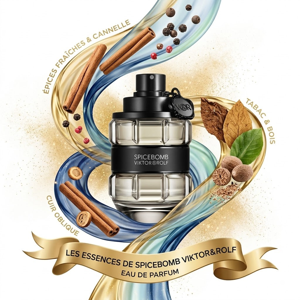 Flacon de parfum VICTOR&ROLF SPICEBOMB EAU DE TOILETTE pour homme - ZAFFIRO Parfumerie de luxe Algérie