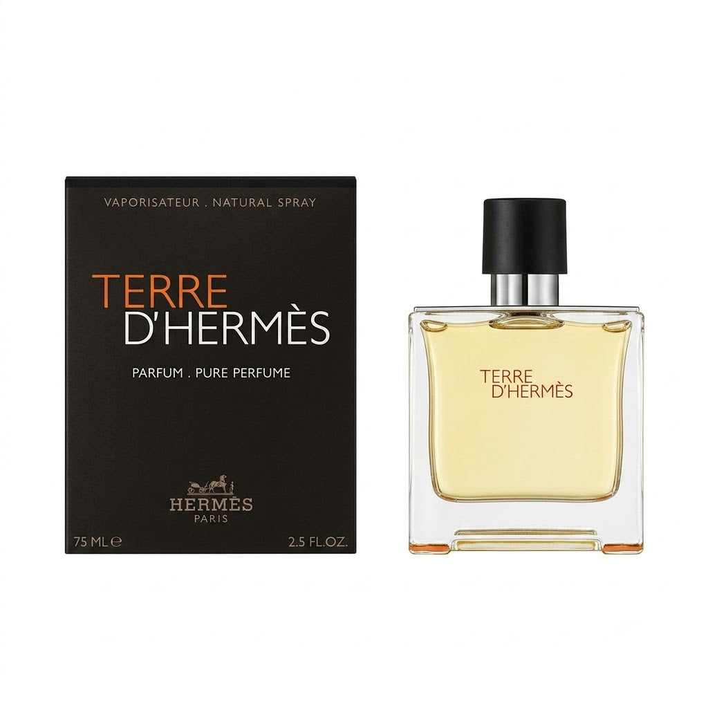 Flacon de parfum TERRE D'HERMES PURE PARFUM pour homme - ZAFFIRO Parfumerie de luxe Algérie